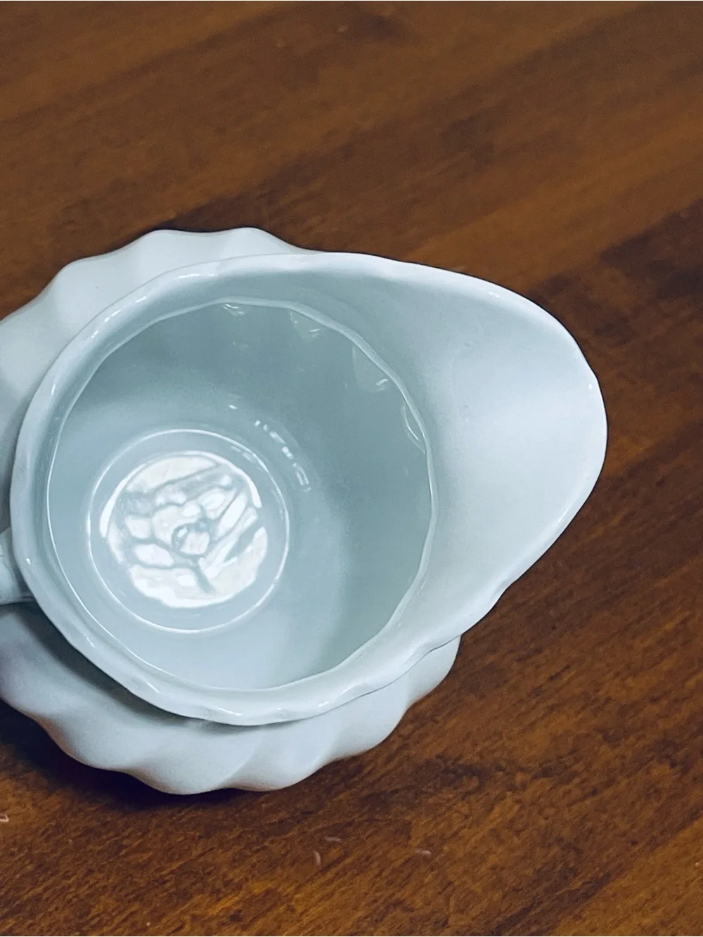 Johnson Brothers Regency Snowhite Patten Earthenware Creamer Swirl Made England